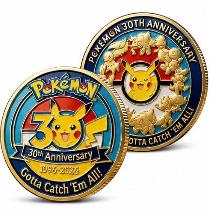 Pokémon 30th Anniversary Collector Coin – Pikachu