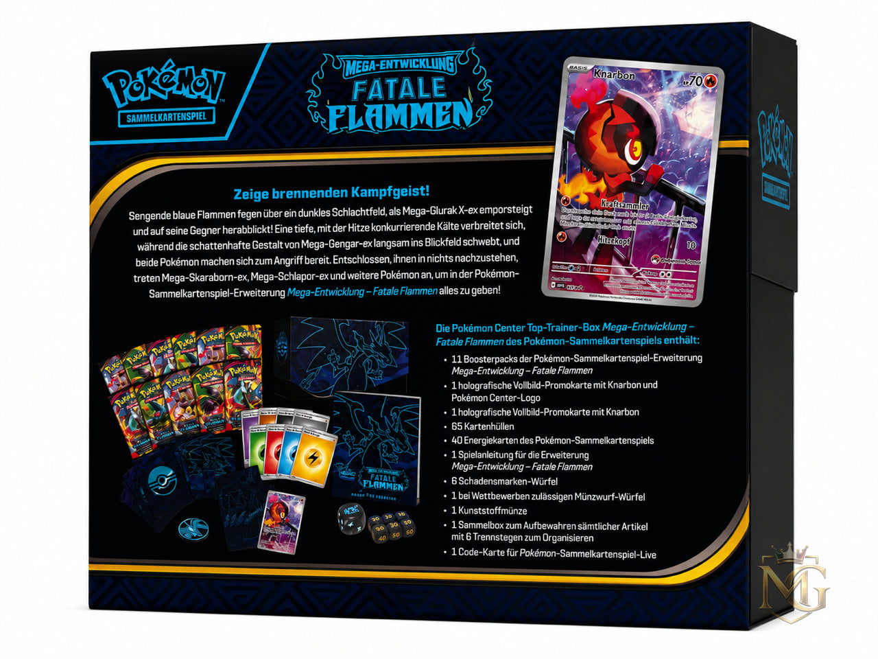 Pokémon Center Top-Trainer-Box – Mega-Entwicklung: Fatale Flammen (Deutsch)